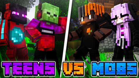 Teens Vs Mobs By Team Visionary Minecraft Skin Pack Minecraft