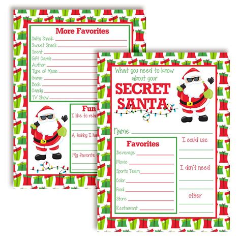 Secret Santa T Exchange Secret Santa Questionnaire Office Singapore