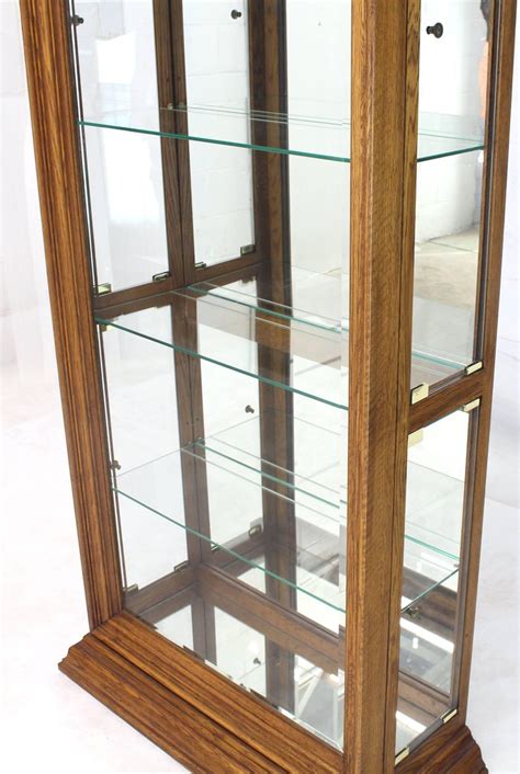 When making a selection below to narrow your results down, each selection made will reload the page to display the desired results. Tall Narrow Side Doors Beveled Glass Oak Curio Display ...