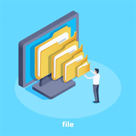 Electronic Document Management System Illustrations Royalty Free