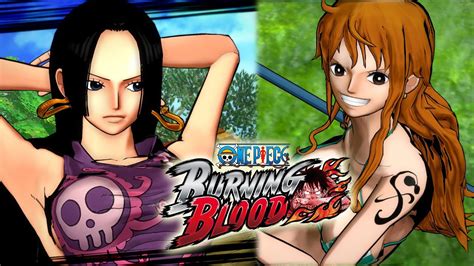 One Piece Burning Blood Girls Gameplay Screenshots Hancock Nami