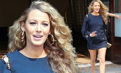 Pregnant Blake Lively Puts On A Leggy Display As She Steps Out In New