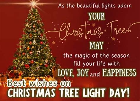 Best Wishes Christmas Tree Light Day Free Christmas Tree Light Day