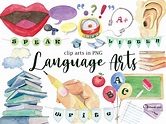 Language Arts Clip Art Bundle in PNG Format - Etsy