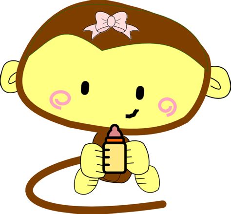 Cartoon Girl Monkeys Clipart Best