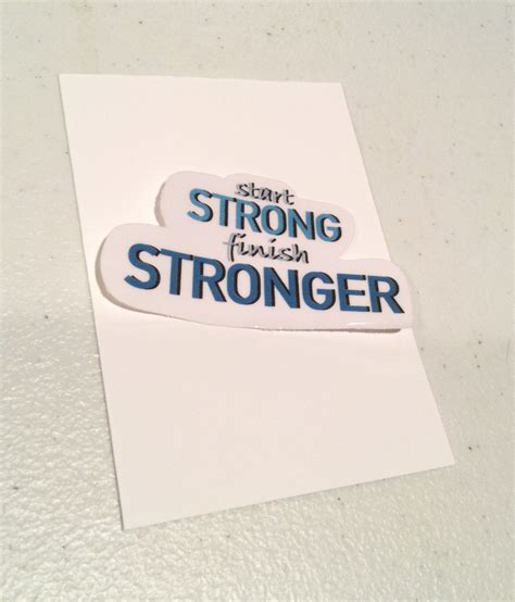 Start Strong Finish Stronger Sticker Etsy