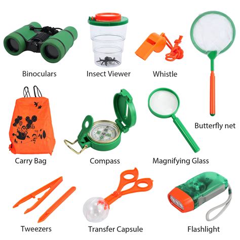Outdoor Kit Toys For Kids Set Of 12 Adventure Kid Camping Exploration
