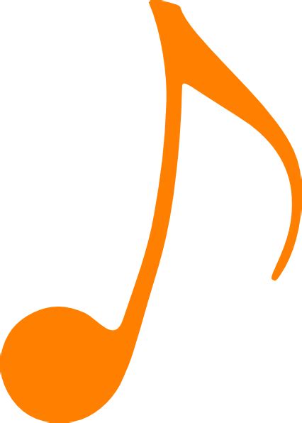 Orange Music Note Clip Art At Vector Clip Art Online