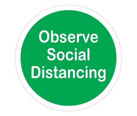Long Term Indoor R11 Observe Social Distancing Social Distance Floor