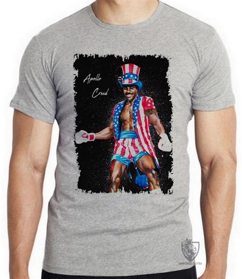 Camiseta Blusa Apollo Creed Rocky Balboa Sylvester Stallone No Elo7