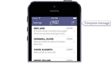 Send group messages on the iphone with ease. pMD / pMD HIPAA Compliant Text Messaging - iPhone