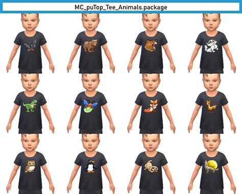 Toddler Black Graphic Tees Monochaoss Sims 4 Cc Blog