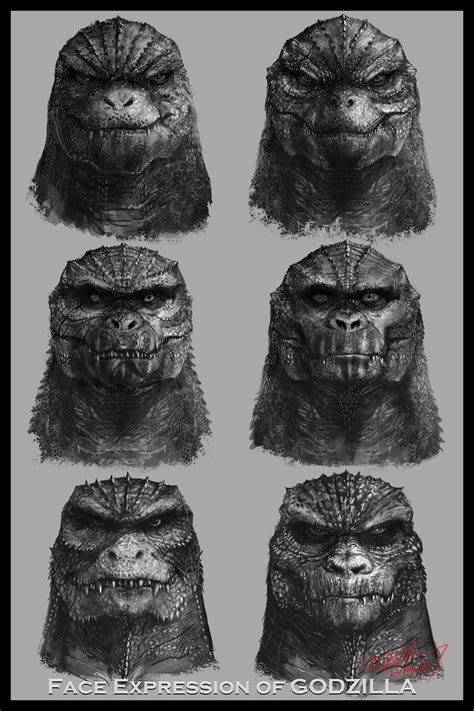 Face Expression Of Godzilla By Cheungchungtat Godzilla Godzilla