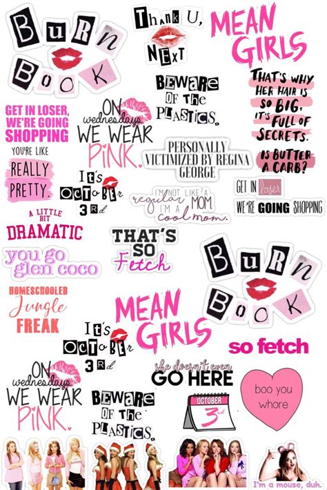 Mean Girls Aesthetic Pink Aesthetic Mean Girls Party Mean Girls Burn