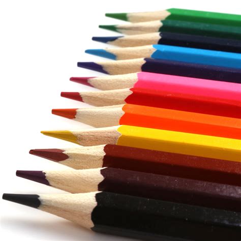 Set Of 12 Colouring Pencils Kids First Etsy