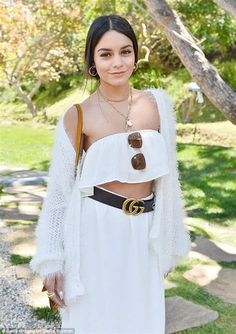 Vanessa Hudgens Shows Off Taut Tummy In Flowy Two Piece Number In 2023 Vanessa Hudgens Style