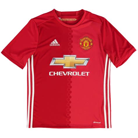 Adidas Childrens Kids Football Soccer Manchester United Home Shirt 2016