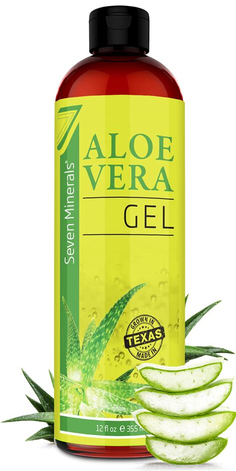 Buy Aloe Vera Gel With 100 Pure Aloe From Freshly Cut Aloe No Acrylates And Crosspolymers So