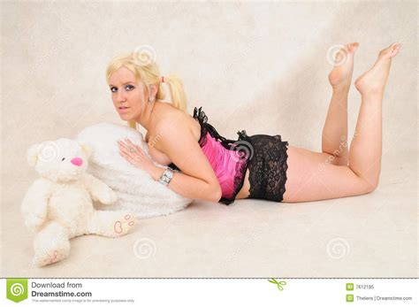 Blonde Teen Lying On Stomach Many Img