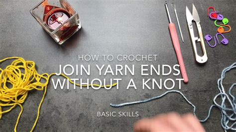 How To Join Yarn Ends Without A Knot En Youtube