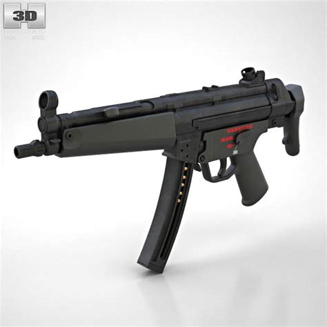 Hk Mp5 9mm Submachine Gun Download Free 3d Model By