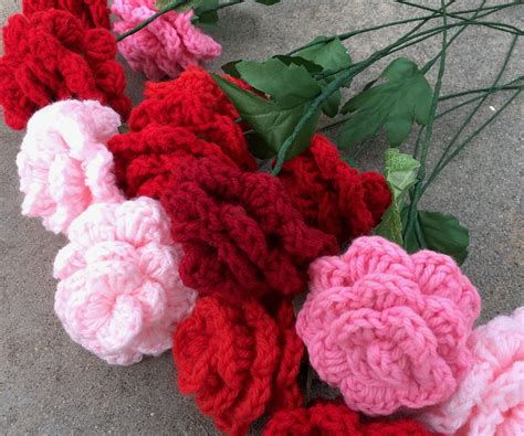 Easy Crocheted Roses 5 Steps With Pictures Instructables