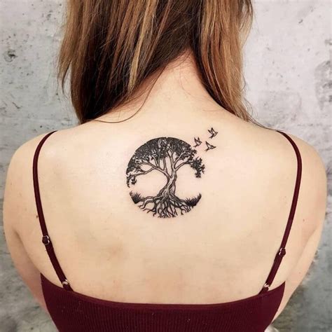 Glamorous back tattoos design ideas 2020 for women | Life tattoos, Tree ...