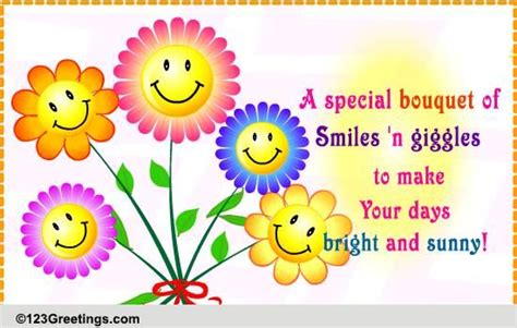 Bouquet Of Smiles Free Smile Month Ecards Greeting Cards 123 Greetings