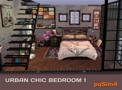 Lana Cc Finds Chic Bedroom By Pqsim4 Sims 4 Bedroom Urban Chic