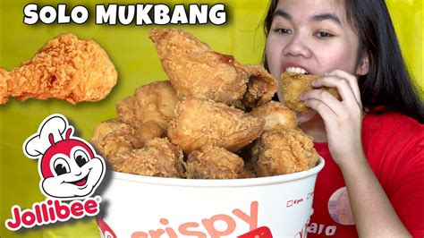 Jollibee Mukbang Jollibee Chickenjoy Pinoy Mukbang Philippines Mukbang Youtube