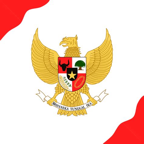 Garuda Pancasila Vector Art Png Garuda Pancasila Symbol With A Red