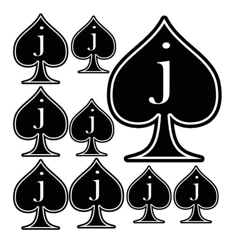 9pc Temporary Tattoo Jack Of Spades And Queen Of Spades Qos Cuckold