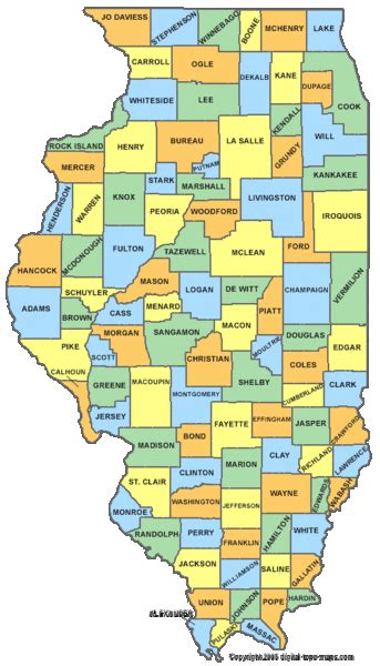 Zip Codes Illinois Map