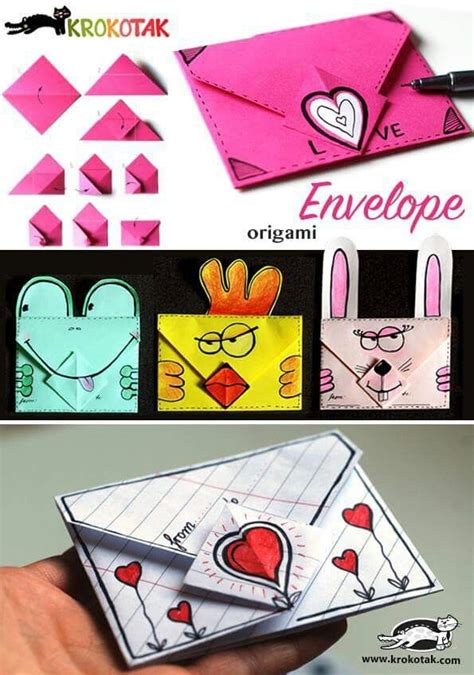Sobres Envelope Origami Instruções Origami Diy Envelope Origami