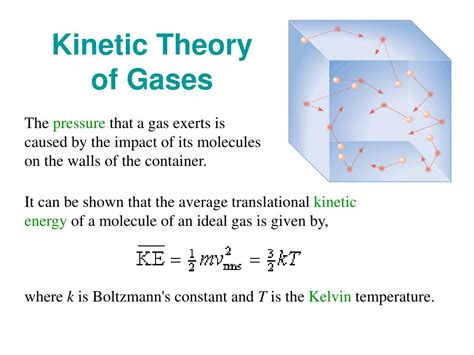 Ppt C H A P T E R 14 The Ideal Gas Law And Kinetic Theory Powerpoint