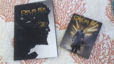 deus ex mankind divided xbox one collectors edition steelbook and hardcover guide deus ex
