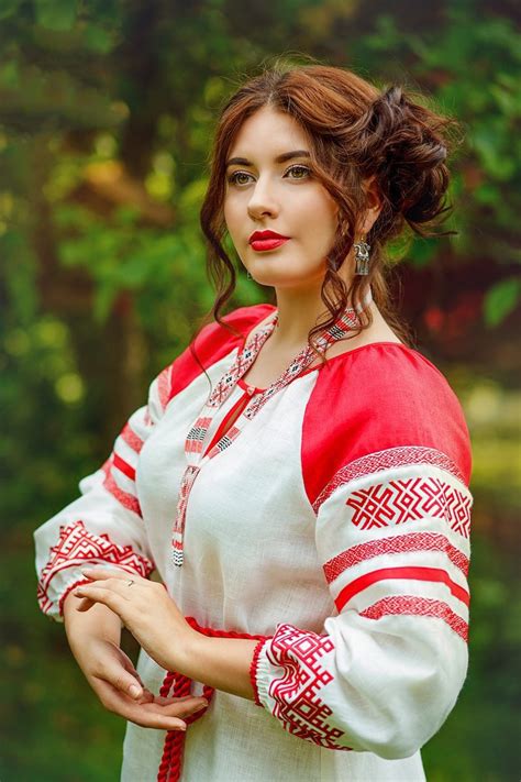 Russian Traditional Folk Dress Linen Embroidered Dress Etsy