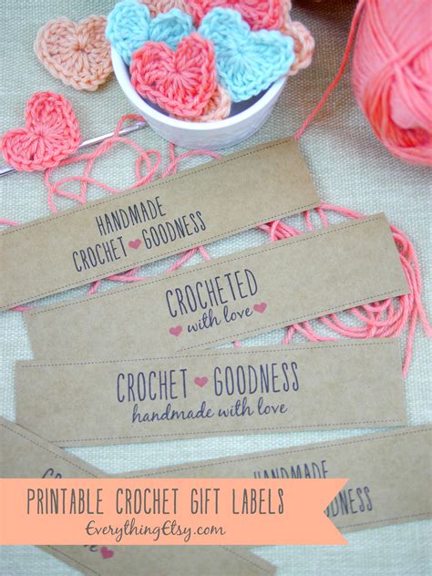 Free Printable Crochet T Labels On