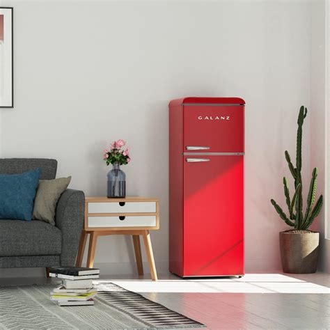 Galanz GLR12TRDEFR Refrigerator Dual Door Fridge Adjustable