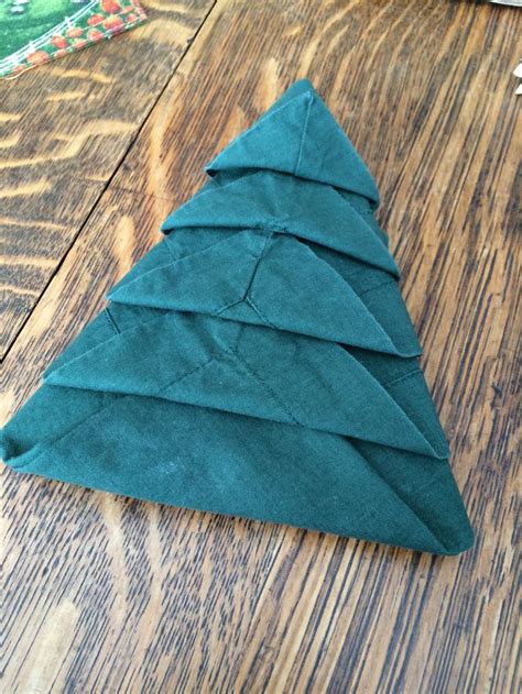 Folded Napkin Christmas Tree Napkins Christmas Tree Fold