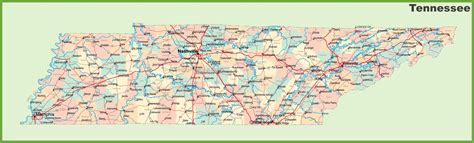 Printable Map Of Tennessee Counties And Cities Printable Map Of The