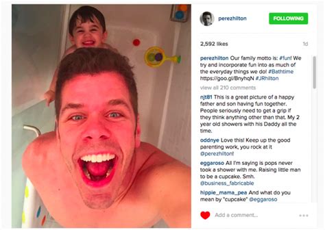 Perez Hilton Showers With Son Becomes Target Practice For Internet