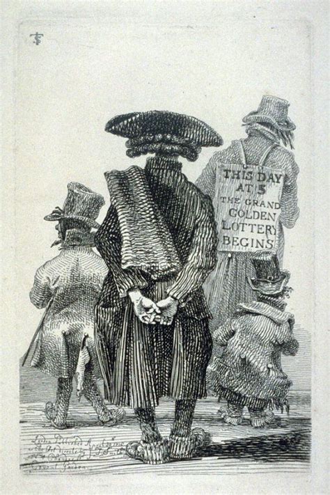 Lottery Men From The Series Etchings Of Remarkable Beggars Itinerant Traders And Other