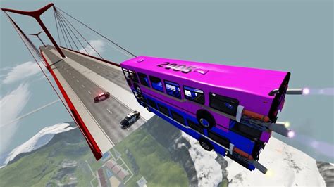Beamng Drive Open Bridge Crashes Over Mysterious Treasure Chest 1