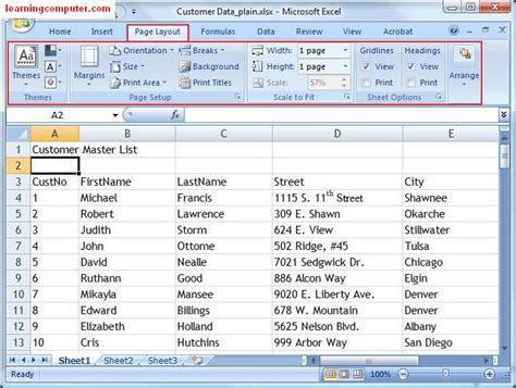 Microsoft Excel Tutorial Page Layout Tab In Ms Excel It Online Training