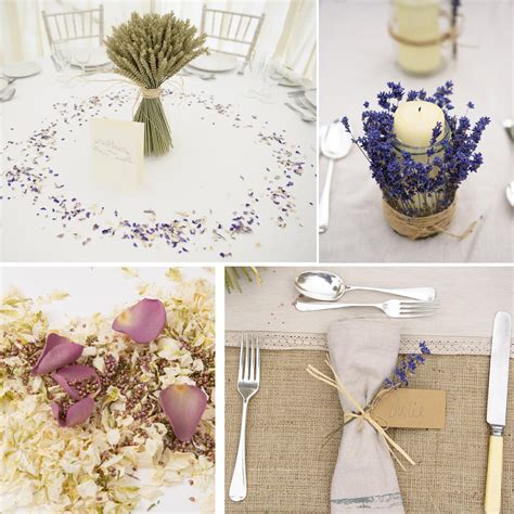 Table decorated for event party. Burns Night Biodegradable Petal Confetti, Natural Flower ...