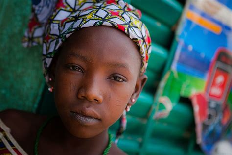 Portrait Of A Girl In Doriregion Of The Sahel Northern Burkina Faso