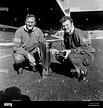 Billy Bremner and Don Revie 1970 with Bell's trophy Stock Photo - Alamy