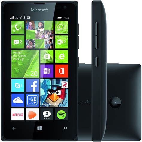 Smartphone Microsoft Lumia 435 Tv Dual Desbloqueado Preto