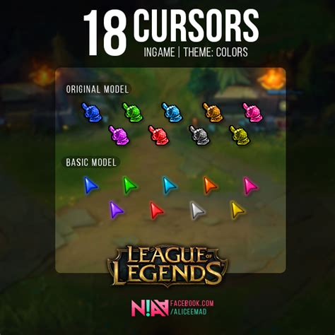 Color Cursors Ingame League Of Legends By Aliceemad On